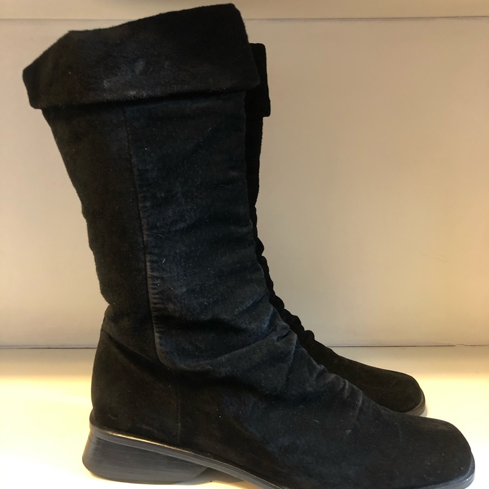Black Mid-Calf Boots